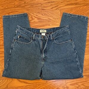 L.L. Bean Men's Relaxed Fit Flannel lined Denim Jeans